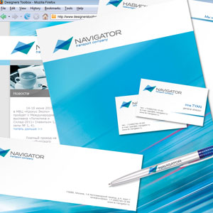 Логотип, фирменный стиль и дизайн сайта для транспортной компании