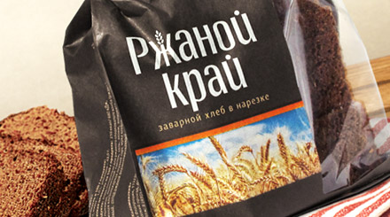Разработка логотипа и дизайна упаковки для нового заварного хлеба Ржаной край